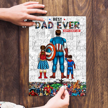 Load image into Gallery viewer, Personalized Superhero Dad Jigsaw Puzzle - Perfect Father's Day Gift Jigsaw Puzzles PopCulturePrints