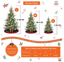 Load image into Gallery viewer, Personalized Family Christmas Tree Skirt - Cartoon Design Tree Skirt PopCulturePrints