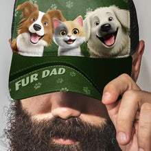 Load image into Gallery viewer, Pawsitively Awesome: Dog Dad Mesh-back Casual Cap - Personalized Gift for Pet Lovers Mesh-back Casual Cap PopCulturePrints
