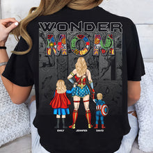 Load image into Gallery viewer, "A Wonder Mom Always Saves The Day" - Personalized Wonder Mom Shirt - Gift for Mom, Grandma and Super Moms Shirts PopCulturePrints