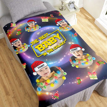 Load image into Gallery viewer, Personalized Galaxy Baby Fleece Blanket Blanket PopCulturePrints