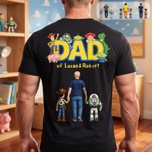 Load image into Gallery viewer, “Dad of Lucas & Robert” - Personalized Dad Memory Shirt - Gift for Dad & Grandpa Shirts PopCulturePrints