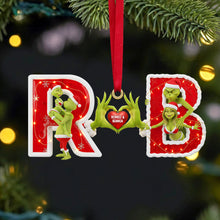 Load image into Gallery viewer, "Celebrate Love This Christmas!" - Custom Alphabet Letter Gifts - A Unique Ornament for Couples, Family & Friends Ornament PopCulturePrints