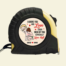 Load image into Gallery viewer, Personalized Romantic Tape Measure for Boyfriend - Every Inch of Love Gift Tape Measures PopCulturePrints