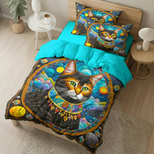 Load image into Gallery viewer, Vibrant Cat Lovers Quilt Bedding Set Blanket PopCulturePrints