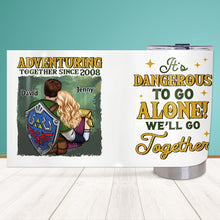 Load image into Gallery viewer, Personalized Adventure Couple Tumbler - Unique Valentine's Day Gifts for Couples Tumbler Cup PopCulturePrints