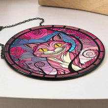 Load image into Gallery viewer, Personalized Halloween Stained Glass Cat Lover Gift - Horror Cat Ornament PopCulturePrints