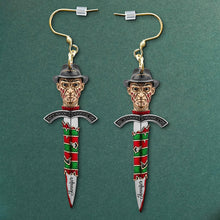 Load image into Gallery viewer, Creepy Knife Earrings: Spook Up Your Style - Personalized Gifts for Horror Movie Fans Earrings PopCulturePrints