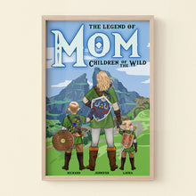 Load image into Gallery viewer, The Legend Of Mom - Personalized Canvas Print for the Super Mom Poster & Canvas PopCulturePrints