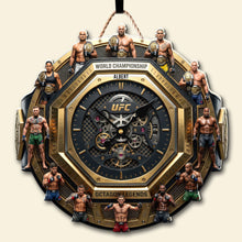 Load image into Gallery viewer, Time of Legends: Customizable UFC Hanging Wall Clock - Unique Gift for Sports Fans Hanging Wall Clock PopCulturePrints