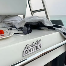 Load image into Gallery viewer, Boat Name Plate - Fuck Off Edition Ornament PopCulturePrints