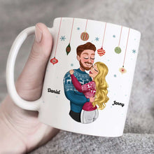 Load image into Gallery viewer, Personalized Couple Hugging Mug - Unique Valentine’s Day Gifts & Christmas Gift Coffee Mug PopCulturePrints