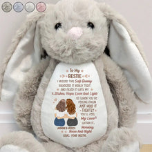 Load image into Gallery viewer, I Filled It With My Wishes - Personalized Soft Toy Bunny for Best Friends Soft Toy Bunny PopCulturePrints