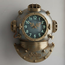 Load image into Gallery viewer, "Dive into Time with Style!" - Personalized Diver Lovers Acrylic Wall Clock - Unique Gift for Divers, Fathers, Friends, and More Hanging Wall Clock PopCulturePrints