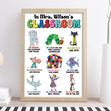Load image into Gallery viewer, Personalized Teacher's Classroom Inspiration Canvas Poster & Canvas PopCulturePrints