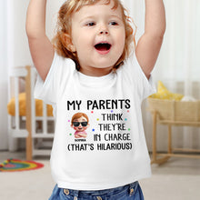 Load image into Gallery viewer, My Parents Think They're In Charge - Custom Baby Onesie for Baby Kelvin Baby Onesie PopCulturePrints