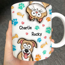 Load image into Gallery viewer, “Unleash Love with Every Sip” - Personalized 3D Effect Pet Mug - Gift for Mom, Grandma & Pet Lovers Mug PopCulturePrints