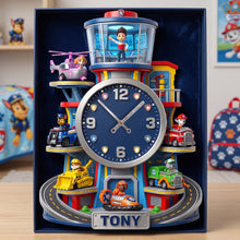 Load image into Gallery viewer, “Time for Adventure!” - Personalized Acrylic Hanging Wall Clock - A Perfect Gift for Kids
