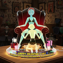 Load image into Gallery viewer, Celebrate Your Love with Our Playful Skeleton Couple Light Box - Personalized Gift for Couples Light Box PopCulturePrints