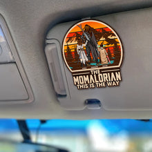 Load image into Gallery viewer, "The Momalorian: This Is The Way" - Personalized Car Visor Clip - Gift for Mom, Grandma & More Car Visor Clip PopCulturePrints