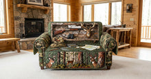 Load image into Gallery viewer, Embrace the Wild - Personalized Deer Hunting Quilted Sofa Cover Sofa Cover PopCulturePrints