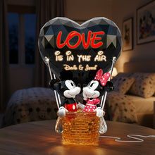 Load image into Gallery viewer, Love is in the Air - Cute Balloon Couple Light Box - Personalized Gifts For Couples Light Box PopCulturePrints