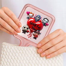 Load image into Gallery viewer, ‘I'd Kill For You’ Handheld Mirror - Personalized Horror Gift for Couples Mirror PopCulturePrints