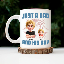 Load image into Gallery viewer, “Just A Dad And His Girl” - Personalized 3D Effect Mug - Perfect Gift for Dads and Grandpas Mug PopCulturePrints