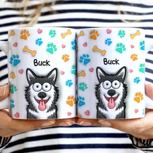 Load image into Gallery viewer, “Unleash Love with Every Sip” - Personalized 3D Effect Pet Mug - Gift for Mom, Grandma & Pet Lovers Mug PopCulturePrints