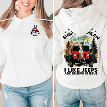 Load image into Gallery viewer, Personalized Jeep Lover and Believer in Jesus T-Shirt Shirts PopCulturePrints