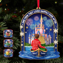 Load image into Gallery viewer, "And Then They Lived Happily Ever After" - Personalized Christmas Ornament - Unique Gift for Couples, Friends, and Family Ornament PopCulturePrints
