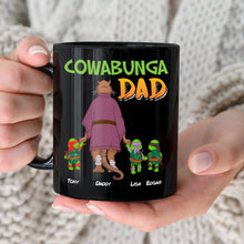 Load image into Gallery viewer, Cowabunga Dad Personalized Coffee Mug Coffee Mug PopCulturePrints