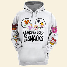 Load image into Gallery viewer, Grandma's Here For The Snacks - Personalized Grandma Shirt AOP Products PopCulturePrints