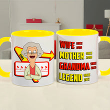 Load image into Gallery viewer, Celebrate the Legend: Personalized Grandma Coffee Mug - Custom Gift for Mom and Wife Coffee Mug PopCulturePrints