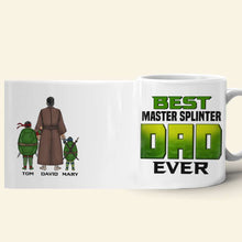 Load image into Gallery viewer, Custom Best Master Splinter Dad Mug - Personalized Gift for Fathers Coffee Mug PopCulturePrints