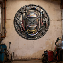 Load image into Gallery viewer, Time to Weld: Custom Welder Wall Clock - Perfect Gift for Welders and Tool Lovers Hanging Wall Clock PopCulturePrints