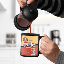 Load image into Gallery viewer, This Papa Belongs To - Personalized Black Mug for Dad and Grandpa Mug PopCulturePrints