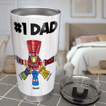 Load image into Gallery viewer, Custom Superhero Dad Tumbler - Personalized Gift for Fathers Tumbler Cup PopCulturePrints