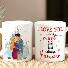 Load image into Gallery viewer, Personalized Couple Coffee Mug - I Love You More Forever Coffee Mug PopCulturePrints