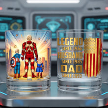 Load image into Gallery viewer, “Super Dad: A Hero in Every Way” - Personalized Round Glass Gift for Dads, Grandpas & More Glass PopCulturePrints