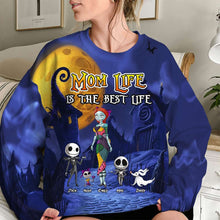 Load image into Gallery viewer, Personalized Mom Life T-Shirt - Custom Family Mom Gift AOP Products PopCulturePrints