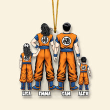 Load image into Gallery viewer, Custom Anime Family Christmas Ornament Ornament PopCulturePrints