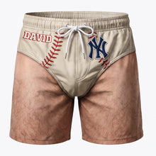 Load image into Gallery viewer, Hit a Home Run with Our Personalized Classic Athletic Men's Beach Shorts