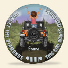Load image into Gallery viewer, Personalized Girl Jeep Phone Case - Customizable Name & Design Tire Covers PopCulturePrints