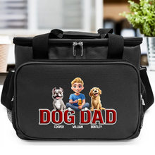 Load image into Gallery viewer, “Celebrating the Pawesome Bond” - Personalized Dog Dad Lunch Bag - Custom Gift for Dog Lovers Lunch Bag, Cooling Tote PopCulturePrints