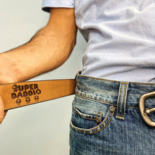 Load image into Gallery viewer, Custom 'Super Daddio' Secret Message Belt - Unique Father's Day Gift Belts PopCulturePrints