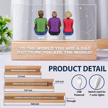 Load image into Gallery viewer, We Woof You, Personalized Whiskey Glass - Perfect Gift for Dog Lovers, Dads, and Grandpas Rectangle LED Light PopCulturePrints