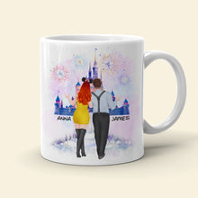Load image into Gallery viewer, Personalized Happily Ever After Couple Mug - Custom Valentine's Day Gifts Coffee Mug PopCulturePrints