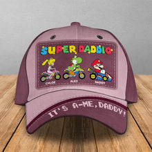 Load image into Gallery viewer, Personalized Super Dad Cap - Custom Classic Hat for Dads Caps PopCulturePrints