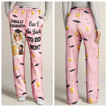 Load image into Gallery viewer, Finally I Graduated, Can I Go Back To Bed Now? - Personalized Sweatpants - Perfect Gift for Moms and Grandmas Sweatpants PopCulturePrints